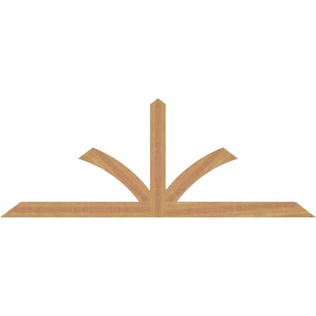 Ekena Millwork Richland Smooth Timber Gable Bracket, Western Red Cedar, 72"W x 27"H x 1 1/2"D x 3 1/2"F, 9/12 Pitch GBW072X27X0204RIC00SWR